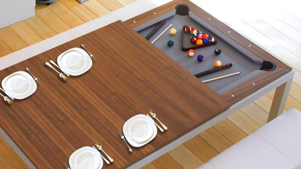 Dining Table That Can Be Changed Into A Pool Table.