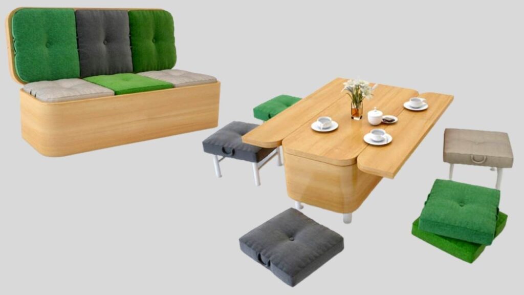 A Sofa Which Can Be Convert Into A COFFEE Table.