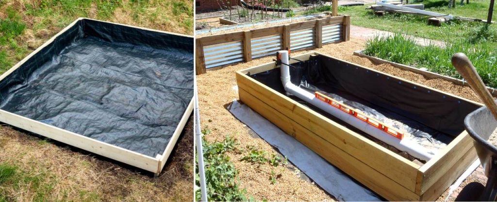 Build a Water Containment system In Your Raised Box